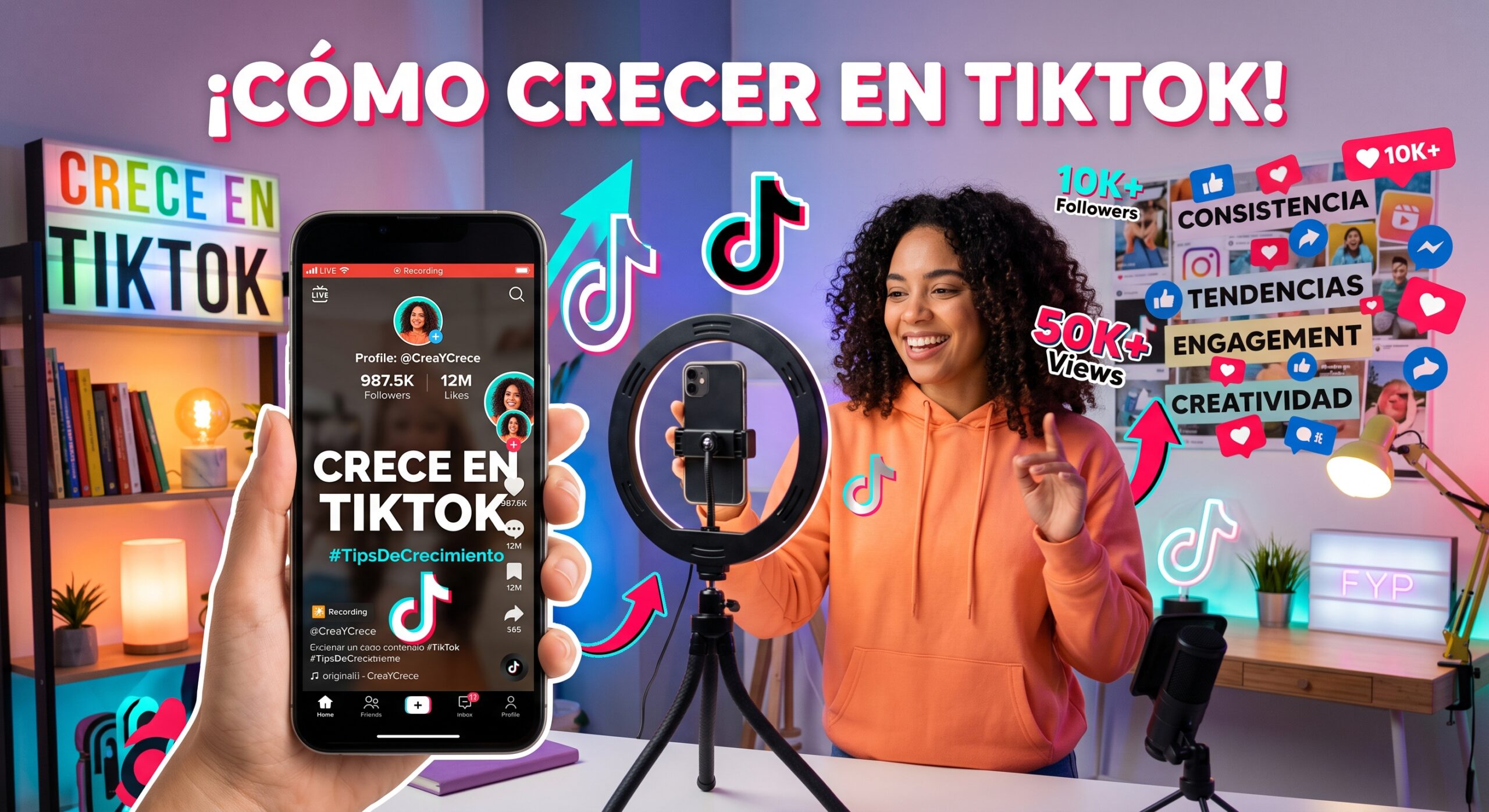 Cómo crecer en TikTok estrategia y optimización
