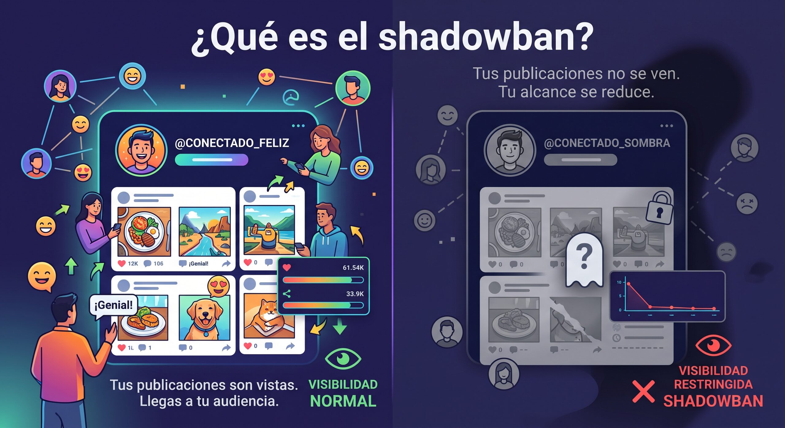 ¿Qué es el shadowban en redes sociales?